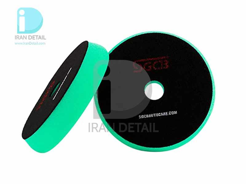 پد پولیش متوسط سبز اس جی سی بی 150 میلی متری SGCB Foam Cutting Pad Hook & Loop Green 6inches SGGA095